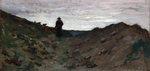 Landschaft mit Figur